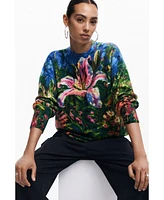 Desigual Women's Thick orchid sweater