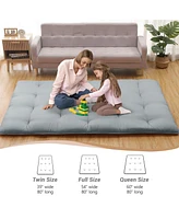 gaomon Japanese Floor Mattress Full, Portable Futon Mattress Thicken Sleeping Mattress, for Camping & Guest Room
