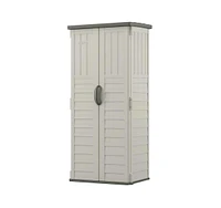 Slickblue Outdoor Heavy Duty 22 Cubic Ft Vertical Garden Storage Shed