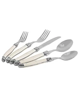 French Home Laguiole Connoisseur 20-Piece 18/10 Stainless-Steel Flatware Set with Handles