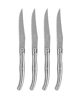 French Home Laguiole Connoisseur 4-Piece Steak Knife Set with Stainless-Steel Handles
