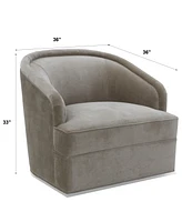 Lelina Fabric Swivel Chair, Exclusively at Macy's