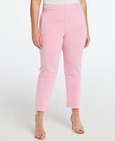 Rafaella Plus Classic Fit Straight Leg Ankle Pants