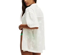 Cotton On Women's The Essential Beach Shirt Swim Cover-Up