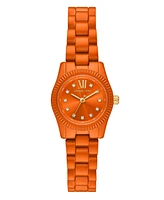 Michael Kors Women's Limited-Edition Lexington Three-Hand Orange Stainless Steel Watch, 26mm