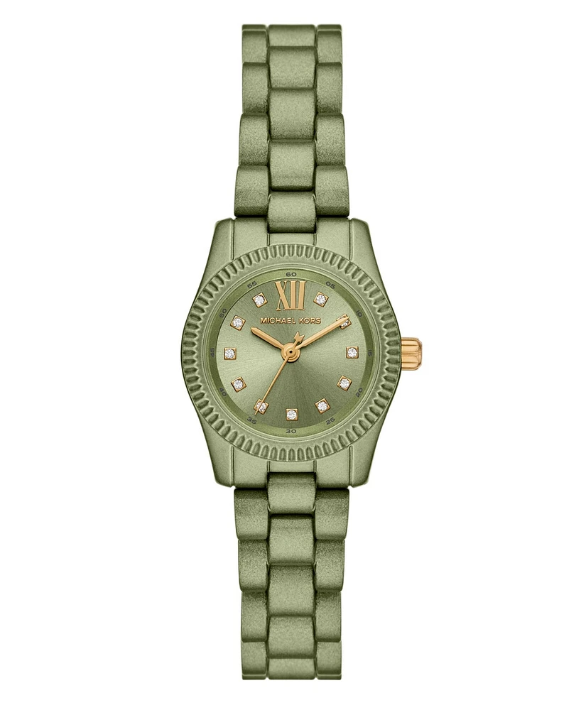 Michael Kors Women's Limited Edition Lexington Three-Hand Dusty Sage Stainless Steel Watch, 26mm