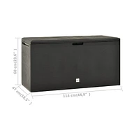 Patio Storage Box Anthracite 44.9"x18.5"x23.6"