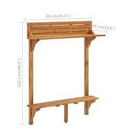 vidaXL 3 Piece Balcony Bar Set Solid Acacia Wood