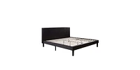 Slickblue Faux Leather Headboard Platform Bed - Modern Style with a Luxurious Touch