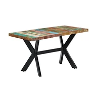 Dining Table 55.1"x27.6"x29.5" Solid Reclaimed Wood