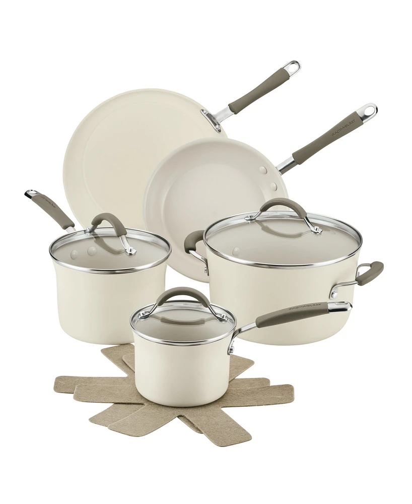 Rachael Ray Cucina Ceramic Nonstick 10-Piece Cookware Set