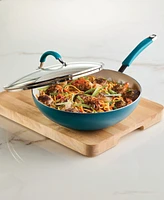 Rachael Ray Cucina Ceramic Nonstick 11" Stir Fry Pan with Lid