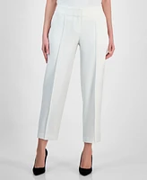 Kasper Women's Stretch-Crepe Mid-Rise Slim Ankle Pants, Regular & Petite Sizes