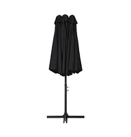 Garden Parasol with Aluminum Pole 181.1"x106.3