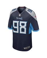 Nike Men's Jeffery Simmons Navy Tennessee Titans Game Jersey