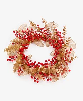 Holiday Lane Lunar New Year Gold-Tone Wreath, Exclusively at Macy's