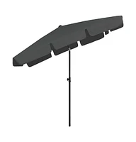 vidaXL Beach Parasol Anthracite 78.7"x49.2"