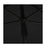 vidaXL Garden Parasol with Pole 82.7"x55.1" Anthracite