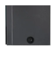 vidaXL Led Bathroom Mirror Cabinet 35"x5.5"x24.4" Gray