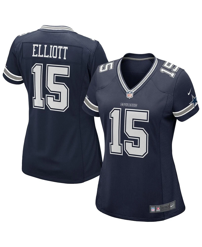 Nike Women's Ezekiel Elliott Navy Dallas Cowboys Game Jersey