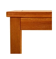 vidaXL Patio Coffee Table 19.7"x13.8"x14.2" Solid Acacia Wood