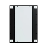 vidaXL Wall Mirror Black 31.5"x23.6" Metal