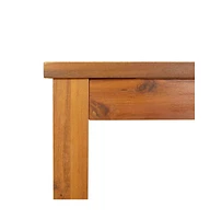 vidaXL Patio Dining Table 78.7"x35.4"x29.1" Solid Wood Acacia