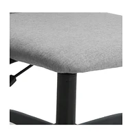 Office Chair Light Gray Fabric