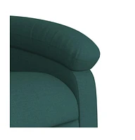 Recliner Chair Dark Green Fabric