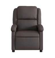 vidaXL Massage Recliner Chair for Living Room, Adjustable Recliner with 6-Point Vibration Massage, Home Theater Seating with Padded Seat Backrest, Dar