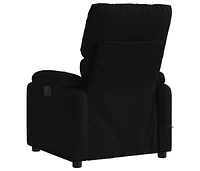 Massage Recliner Chair Black Fabric