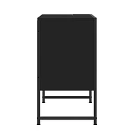 Bathroom Sink Cabinet Black 23.6"x13"x23.6" Engineered Wood