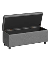 gaomon Upholstered Flip Top Storage Bench