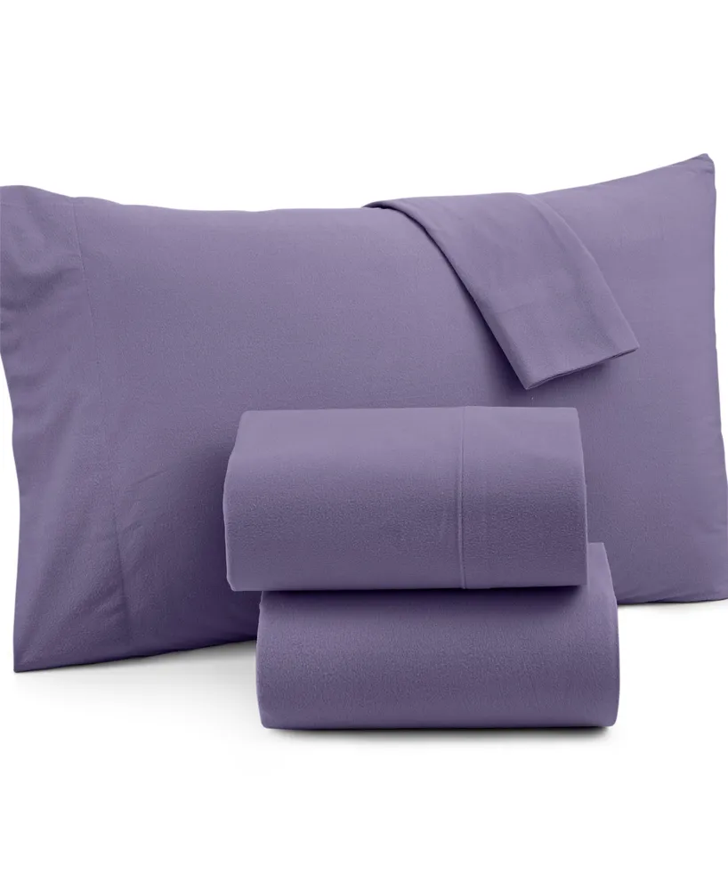 Micro Flannel Solid -pc Sheet Set