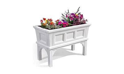 Slickblue Rectangular Raised Garden Bed Planter Box with Removable Trays for Convenient Gardening