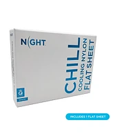 Night Chill Cooling Nylon Flat Sheet, Queen