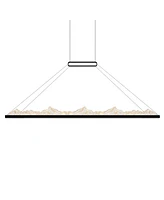 Cwi Lighting 19" Metal Himalayas Integrated Led Island Pool Table Light