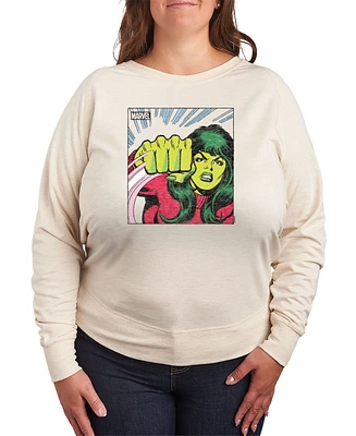 Hybrid Apparel Plus Marvel She Hulk Graphic Pullover T-Shirt