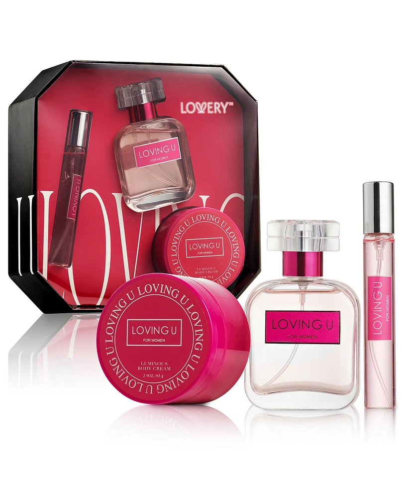 Lovery 3-Pc. Loving U Beauty Pampering Body Care Gift Set