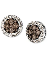 Le Vian Chocolate Diamond (1-1/2 ct. t.w.) & Nude Diamond (5/8 ct. t.w.) Stud Earrings in 14k Vanilla Gold