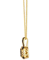 Le Vian Chocolate Diamond (1/4 ct. t.w.), Nude Diamond (1/10 ct. t.w.) & Blackberry Diamond (1/20 ct. t.w.) Pendant 20" Necklace in 14k Honey Gold