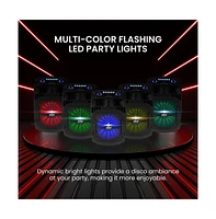 Pyle 12” Bluetooth Portable Pa Speaker with Wired Microphone, Party Lights, MP3/Usb/Fm Radio & Rechargeable Battery