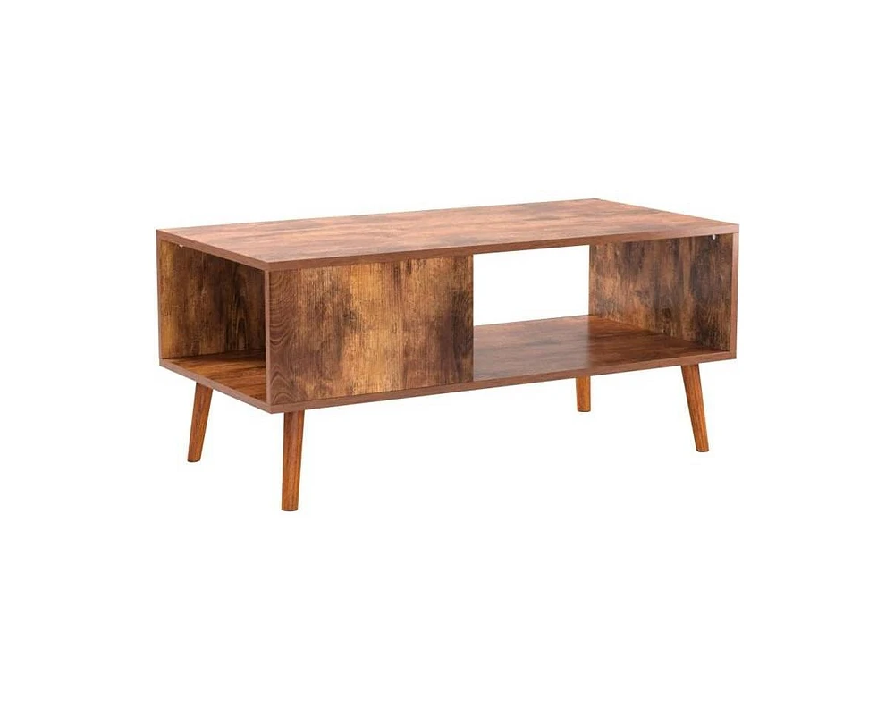 Slickblue Modern Mid-Century Style Coffee Table Living Room Storage