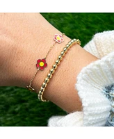 The Lovery Large Gold Ball Bead Bracelet 14K Gold