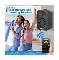 Pyle 5.25” 2-Way Bluetooth Wireless Speaker System - Waterproof, 500W Max Power, 1/2” Tweeter, Compact Design (Black)