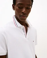 Tommy Hilfiger Men's Short Sleeve Striped-Trim Polo Shirt