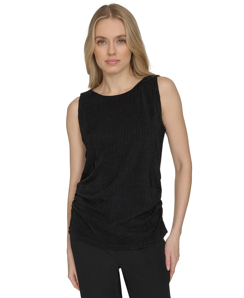 Calvin Klein Women's Sparkle Ribbed V-Neck Camisole