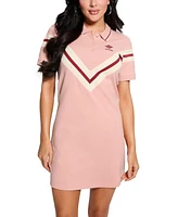Guess Women's Suzanne Chevron-Striped Polo Dress