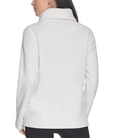 Calvin Klein Women's Active Tech Fleece Mock-Neck Jacket
