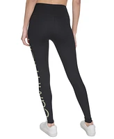 Calvin Klein Women's Active High-Waist Jumbo-Logo Full-Length Leggings